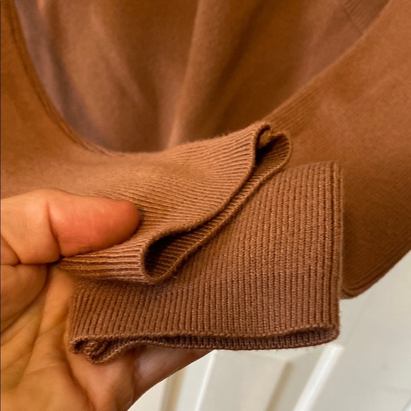 Dynamite Asymmetrical Wrap Bodysuit in Brown - Picture 5 of 11